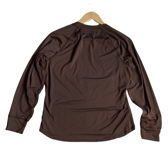Snow Angel Brown Long Sleeve Base Layer Top Size Large - Picture 5 of 6
